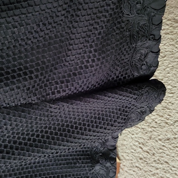 Lumier Black lace shortall/size S. never worn. This is beautiful craftsmanship - Picture 8 of 8